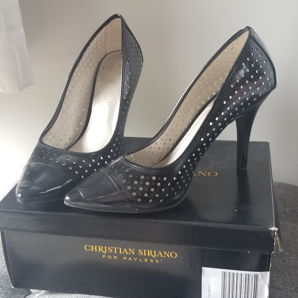 Black high heels